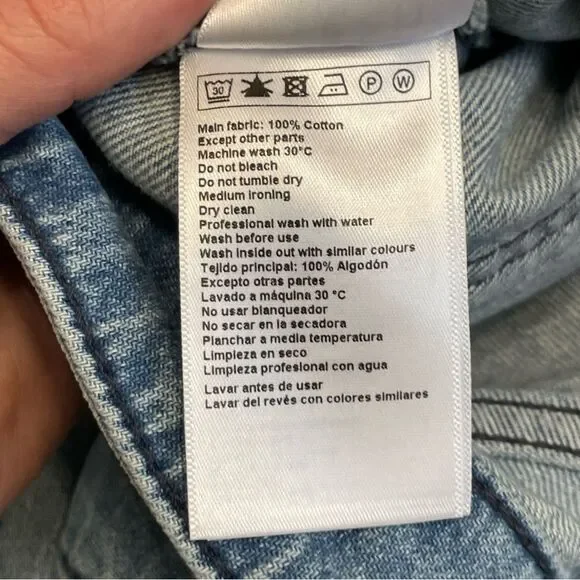 ba&sh Faded Denim Lady Skirt Midi Size 3 = US Large - Picture 10 of 12